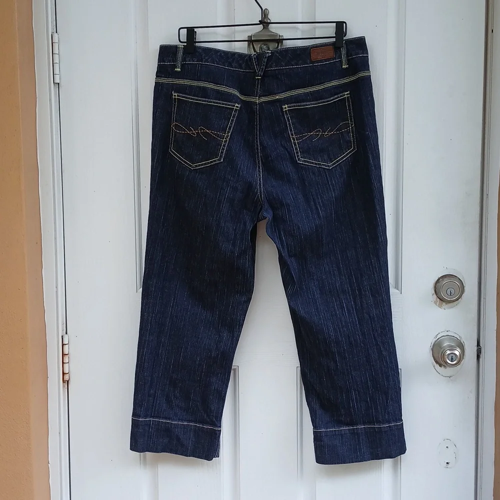 TOMMY HILFIGER Cropped Denim Jeana SZ 14 - Picture 5 of 8